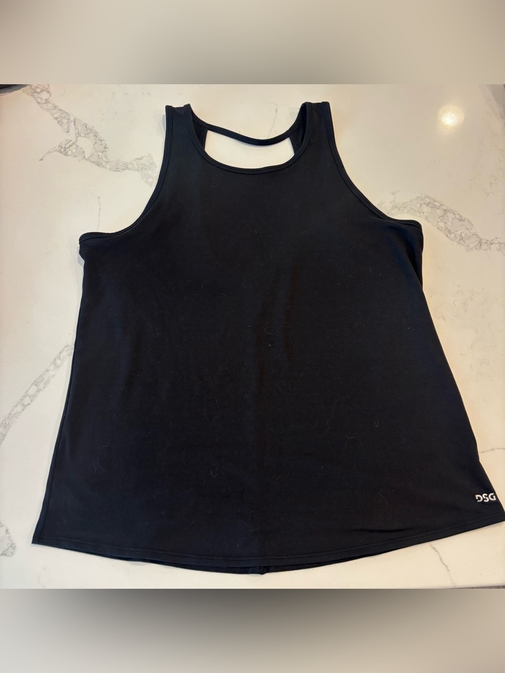 DSG Black Scoop Neck Active Tank Top